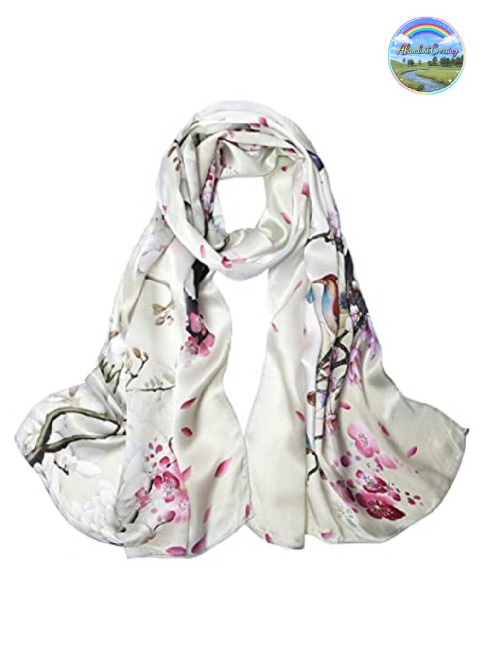 100% Mulberry Silk Long Oblong Scarf Shawl Wrap Gift Packed